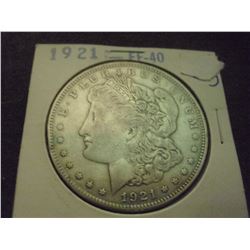 1921 SILVER MORGAN DOLLAR XF-45