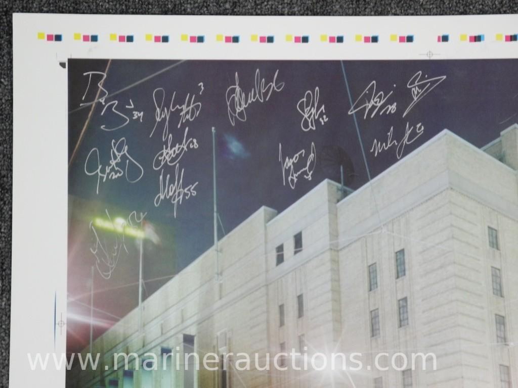 TORONTO MAPLE LEAFS - Final Team Litho. Signed Last Game Maple Leaf