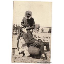 Two Military Men Shaving WWI