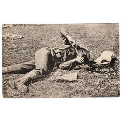 Soldier Digging Trench WWI