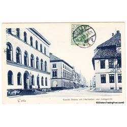 Street in Celle, in Lower Saxony, Germany  Early 1900's