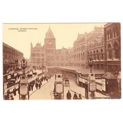 Liverpool Street Station London, England UK  Early 1900's