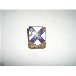 VINTAGE ARMY 102ND INFANTRY MILITARY *STAND FORTH DUI* MEDAL PIN BACK!! PIN BACK CAME OUT OF SAFE BO