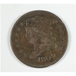 1809 HALF CENT AU-50