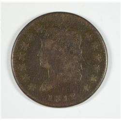 1812 LARGE CENT VG