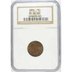 1883 PROOF INDIAN HEAD CENT NGC PF-64 BN