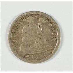 1853-O SEATED DIME VF-35