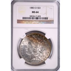 1883-O MORGAN DOLLAR NGC MS-64