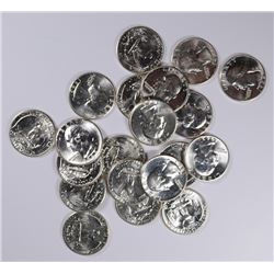 LOT OF ( 21 ) GEM BU 1963-D WASHINGTON QUARTERS