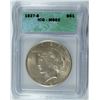 Image 1 : 1927-S PEACE SILVER DOLLAR ICG MS-62