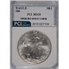 Image 1 : 2000 AMERICAN SILVER EAGLE, PCI MS-70 PERFECT RARE!  BOOKS FOR  $5000.00