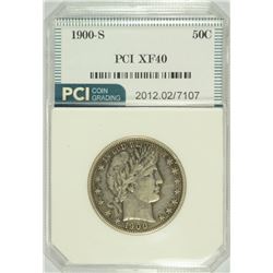 1900-S BARBER HALF DOLLAR, PCI XF-40  SCARCE!