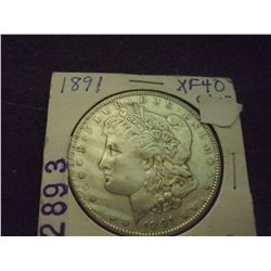 1891 Morgan Dollar -XF-40