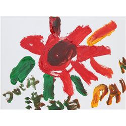 Nam June Paik, Flower, Painting