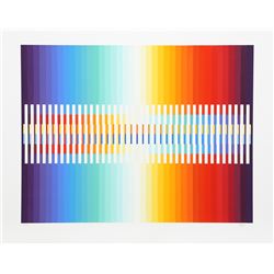 Yaacov Agam, Integrated Rainbow, Serigraph