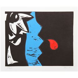 Charlie Hewitt, H, Woodblock