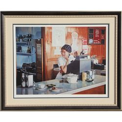 Ralph Goings, One Eleven Diner, Lithograph