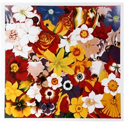 Lowell Blair Nesbitt, Flower Fiesta, Serigraph