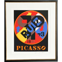 Robert Indiana, Picasso from The American Dream Portfolio, Serigraph