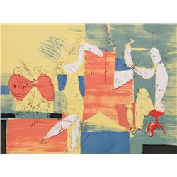 Dimitri Petrov, Cubist Band, Lithograph