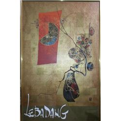 Lebadang, Vase and Red Banner, Poster