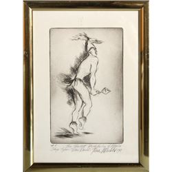 Tina Mackler, Deer Dance, Lithograph