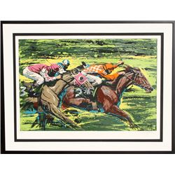 Harry Schaare, The Finish Line, Serigraph