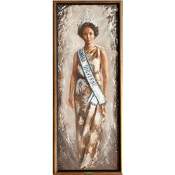 Alex Schloss, Miss Universe, Oil Painting