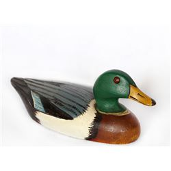 Armand LaMontagne, Mallard Duck, Painted Hand-Carved Wood Sculpture