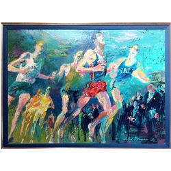 LeRoy Neiman, Running the Mile, Oil Painting