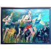 Image 1 : LeRoy Neiman, Running the Mile, Oil Painting