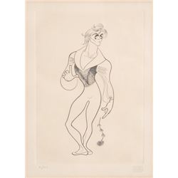 Al Hirschfeld, Mikhail Barishnikov, Etching