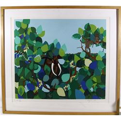 Aymon de Roussy de Sales, Elephant in Jungle, Serigraph