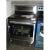 Image 1 : LG STAINLESS STEEL AND BLACK GLASS TOP STOVE - GLASS STOVE TOP SMASHED