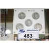 Image 1 : 5 1880S US SILVER DOLLARS