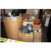 Image 1 : PALLET LOT OF ASSORTED RESPIRATORS, FACE SHIELDS, DUST MASKS, ETC