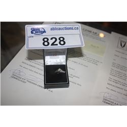 LADIES 14KT WHITE GOLD DIAMOND SET ENGAGEMENT RING APPROX 0.18CARATS