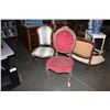Image 2 : 3PCS OF ANTIQUE FURNITURE; CARVED MAHOGANY FRAMED ANTIQUE SOFA WITH PETITE POINT UPHOLSTERY AND 2