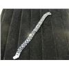 Image 2 : STERLING SILVER BLACK - BLUE SAPPHIRE BRACELET WITH 71 BLACK -BLUE SAPPHIRES, APPROX 15.50CARAT