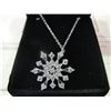 Image 2 : LADIES DIAMOND STUDDED SILVER NECKLACE SET, INCLUDES $300 CERTIFICATE