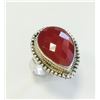 Image 1 : Sterling Silver .925 Carnelian Ring 9.47g RS8.75