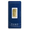 Image 1 : 5 gram Pamp Suisse Gold Bar .9999 Fine (In Assay)