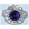 Image 1 : Tanzanite  4.31 ctw & Diamond Ring 18KW