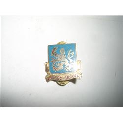 VINTAGE WWII RARE PIN BACK MTEAL BADGE *VIGILES SALUTIS* VALUE $38.00+!! PIN BACK CAME OUT OF SAFE B