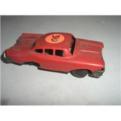 VINTAGE 1950'S CAR *VERY RARE-FRICTION POWERED* METAL TIN TOY STAMPED *JAPAN-LINEMAR CO*!!