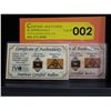 Image 2 : 2 US Certified 2014 & 2015 .999 Gold bullion bars