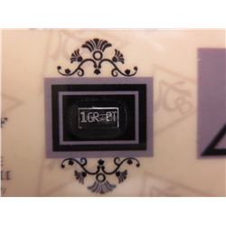 2015 Certified & sealed .999 Platinum bullion bar