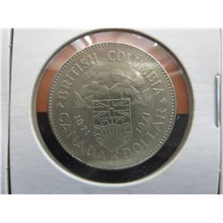 4 x 1971 BC Centennial Canadian $1 coins
