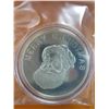 Image 1 : Vintage .999 Silver 1 oz. Santa & Frosty art round