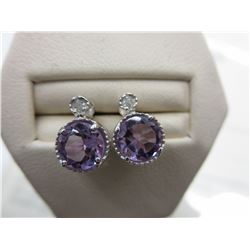 Brand new Sterling Silver & Amethyst earrings